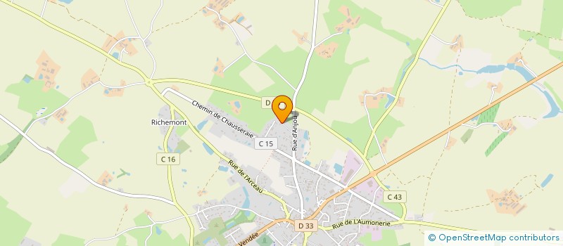 localisation de l'entreprise SCI LES PRIOLIERES  NUEIL-LES-AUBIERS