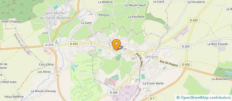 localisation de l'entreprise SCI LES PROMENADES à BELLEME
