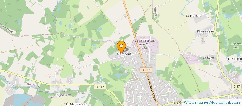 localisation de l'entreprise SCI LES PROMENEURS  GENESTON