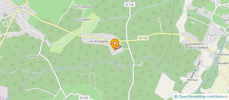 localisation de l'entreprise SCI LES PRUMS  LANDIRAS