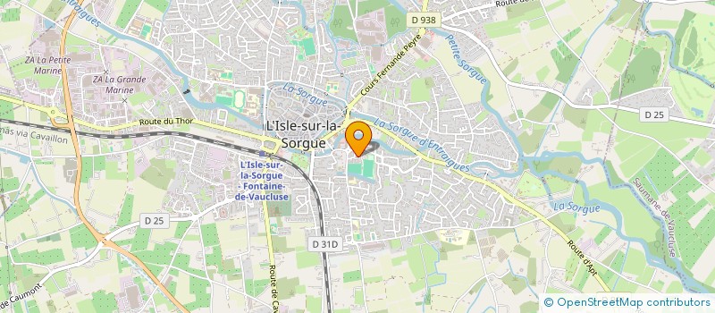 localisation de l'entreprise SCI LES PRUNEAUX  L'ISLE-SUR-LA-SORGUE