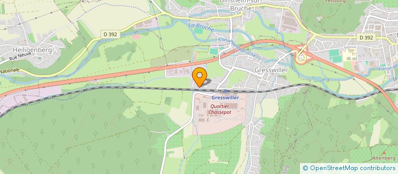 localisation de l'entreprise SCI LES PRUNELLES  GRESSWILLER