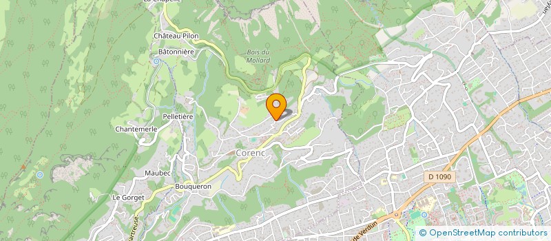 localisation de l'entreprise SCI LES PRUNELLES  CORENC