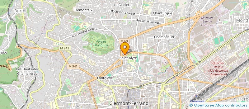 localisation de l'entreprise SCI LES PTITS BOHE  CLERMONT-FERRAND