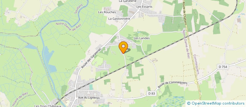 localisation de l'entreprise SCI LES PTITS BOUTS à NOTRE-DAME-DE-RIEZ