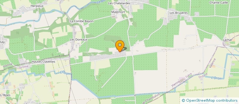 localisation de l'entreprise SCI LES PTITS PEROUZE  BOUGE-CHAMBALUD