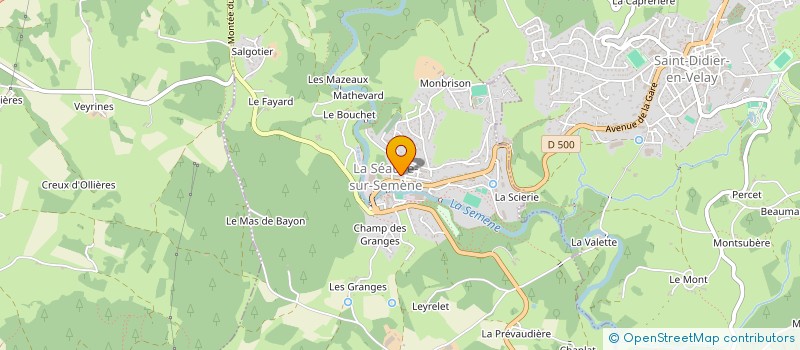 localisation de l'entreprise SCI LES PUITS  LA SEAUVE-SUR-SEMENE