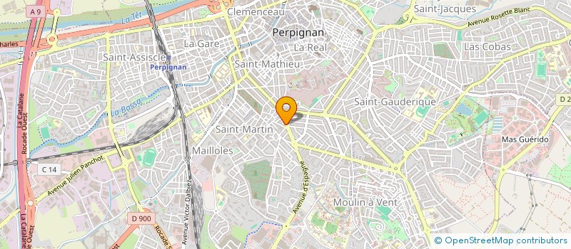 localisation de l'entreprise SCI LES PYRENEES  PERPIGNAN