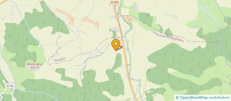 localisation de l'entreprise SCI LES PYRENEES à LA BASTIDE-DE-BOUSIGNAC