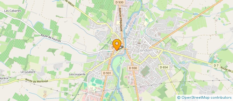 localisation de l'entreprise SCI LES QUADRAS  CONDOM