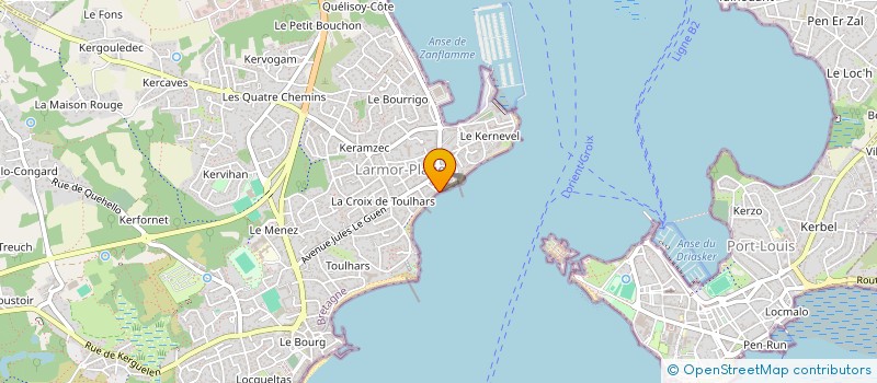 localisation de l'entreprise SCI LES QUAIS DE SAUZON  LARMOR-PLAGE