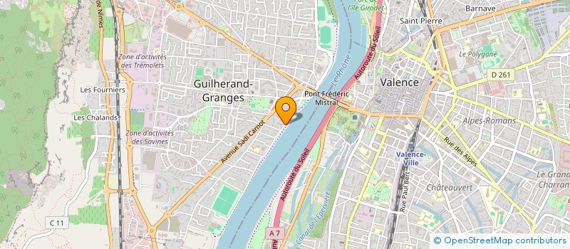 localisation de l'entreprise SCI LES QUAIS RHODANIENS à GUILHERAND-GRANGES