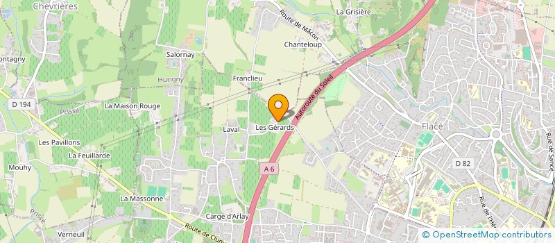 localisation de l'entreprise SCI LES QUATRAIME à CHARNAY-LES-MACON