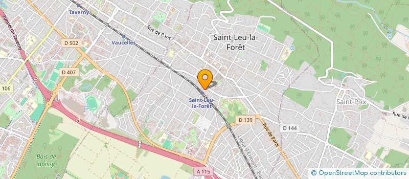 localisation de l'entreprise SCI LES QUATRAS  SAINT-LEU-LA-FORET