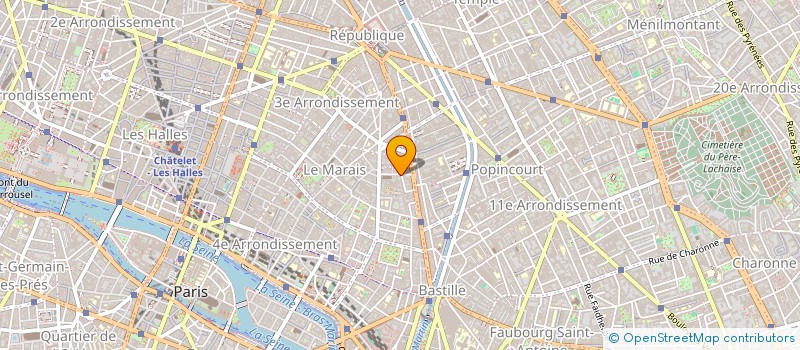 localisation de l'entreprise SCI LES QUATRE  PARIS