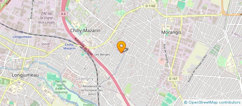 localisation de l'entreprise SCI LES QUATRE à CHILLY-MAZARIN