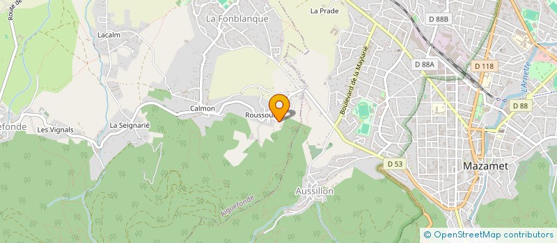 localisation de l'entreprise SCI LES QUATRE A  AIGUEFONDE