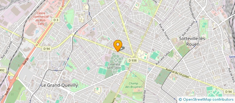 localisation de l'entreprise SCI LES QUATRE A à LE PETIT-QUEVILLY