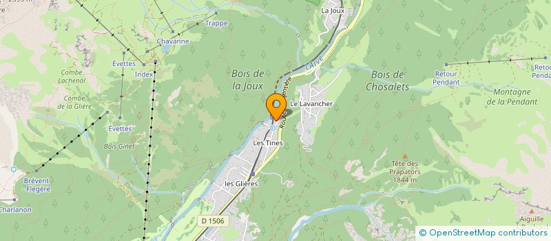 localisation de l'entreprise SCI LES QUATRE AROLLES à CHAMONIX-MONT-BLANC