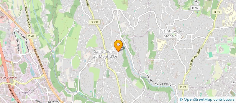 localisation de l'entreprise SCI LES QUATRE AS  SAINT-DIDIER-AU-MONT-D'OR
