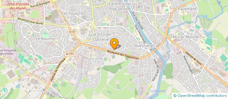 localisation de l'entreprise SCI LES QUATRE AS à LAVAL