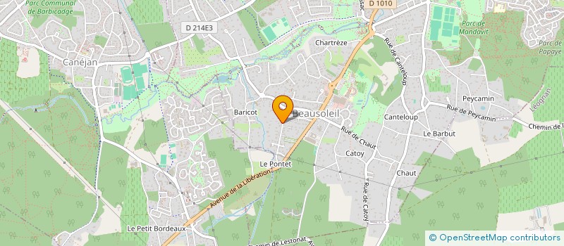 localisation de l'entreprise SCI LES QUATRE BORDS  GRADIGNAN