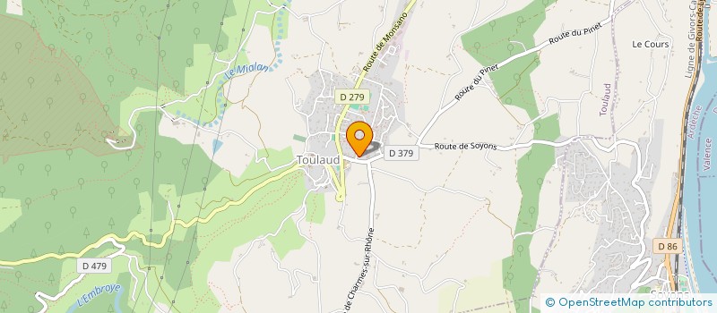 localisation de l'entreprise SCI LES QUATRE CAILLOUX  TOULAUD