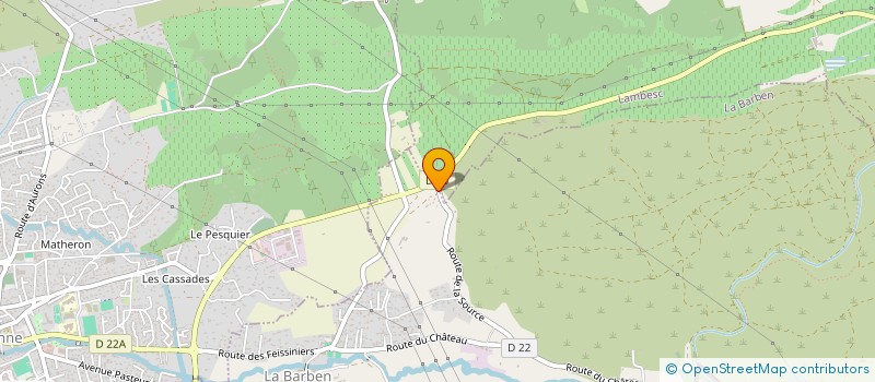 localisation de l'entreprise SCI LES QUATRE CHEMINS  LA BARBEN