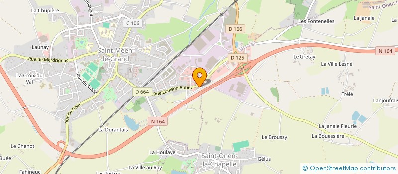 localisation de l'entreprise SCI LES QUATRE CHENES  SAINT-MEEN-LE-GRAND