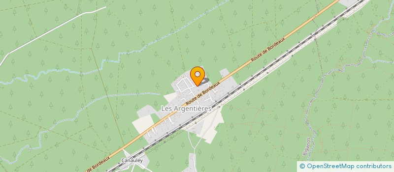 localisation de l'entreprise SCI LES QUATRE CHENES  BIGANOS