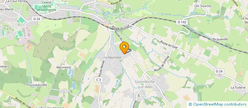 localisation de l'entreprise SCI LES QUATRE CHENES  GONNEVILLE-SUR-MER