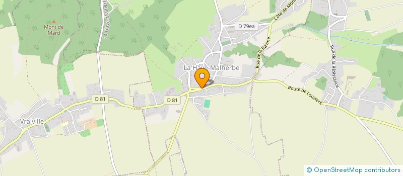 localisation de l'entreprise SCI LES QUATRE CLET à LA HAYE-MALHERBE