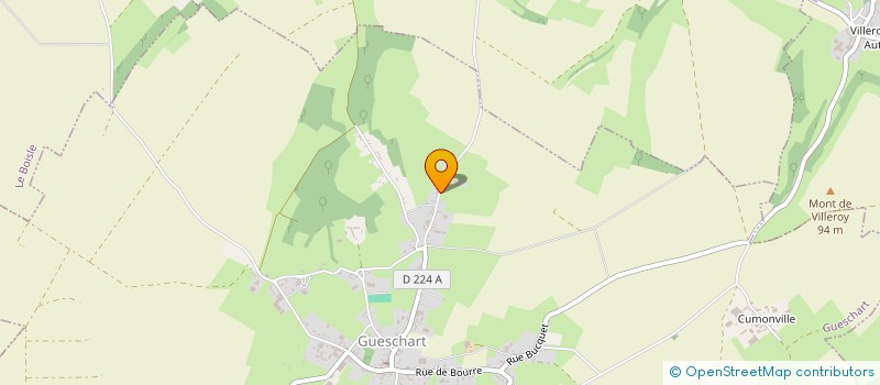 localisation de l'entreprise SCI LES QUATRE D  GUESCHART