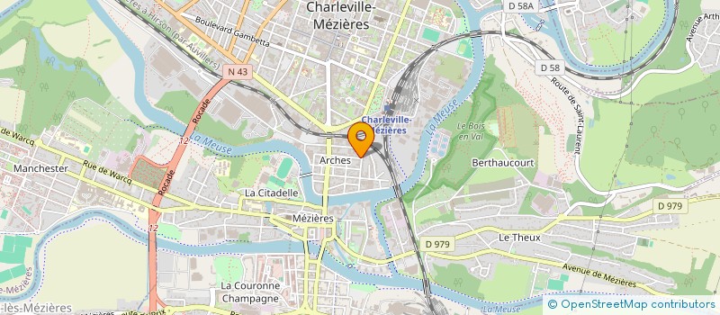 localisation de l'entreprise SCI LES QUATRE DES  CHARLEVILLE-MEZIERES