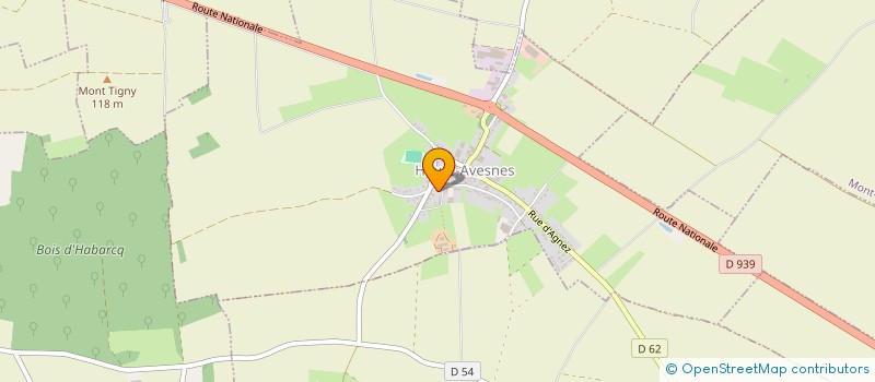 localisation de l'entreprise SCI LES QUATRE ECUREUILS  HAUTE-AVESNES