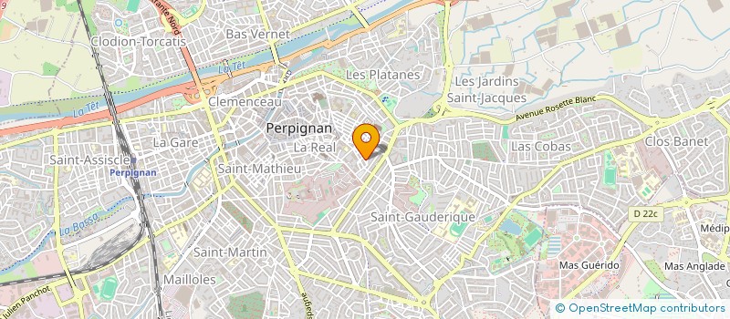 localisation de l'entreprise SCI LES QUATRE EL  PERPIGNAN