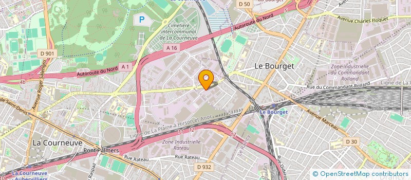 localisation de l'entreprise SCI LES QUATRE G à LE BOURGET