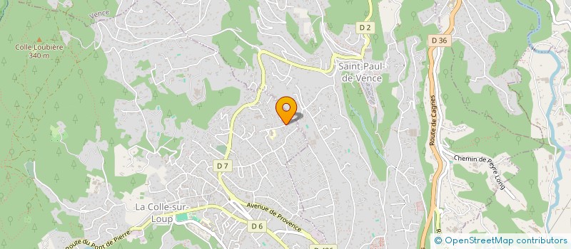 localisation de l'entreprise SCI LES QUATRE GARCONS  LA COLLE-SUR-LOUP