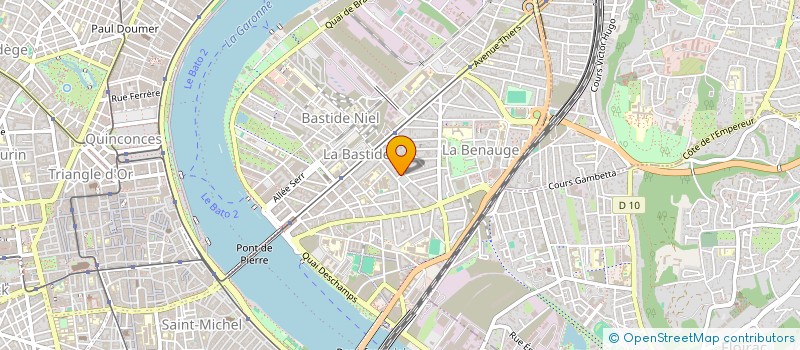 localisation de l'entreprise SCI LES QUATRE M  BORDEAUX