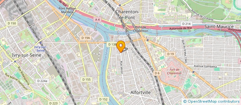 localisation de l'entreprise SCI LES QUATRE ROSES à ALFORTVILLE
