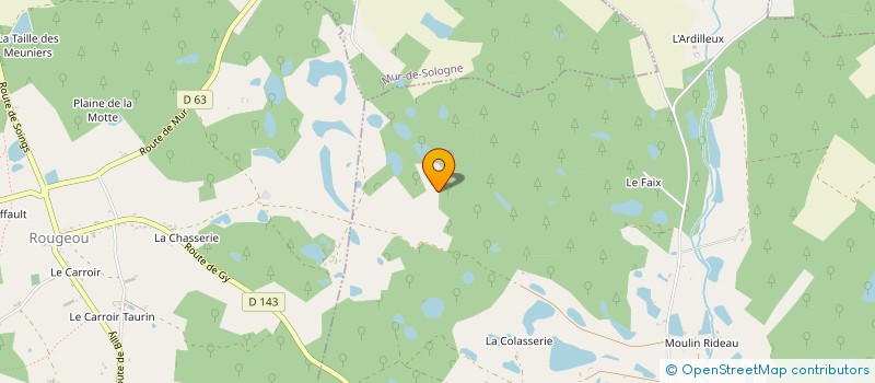 localisation de l'entreprise SCI LES QUATRE ROUES  MUR-DE-SOLOGNE