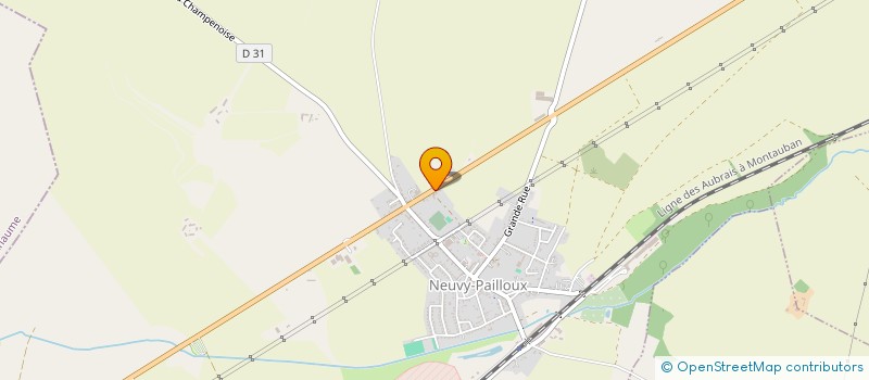 localisation de l'entreprise SCI LES QUATRE ROUTES à NEUVY-PAILLOUX