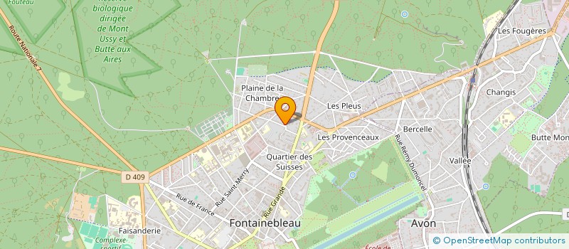 localisation de l'entreprise SCI LES QUATRE S  FONTAINEBLEAU