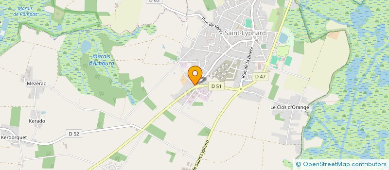 localisation de l'entreprise SCI LES QUATRE SAISONS  ASSERAC