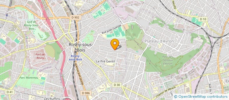 localisation de l'entreprise SCI LES QUATRE SAISONS à ROSNY-SOUS-BOIS