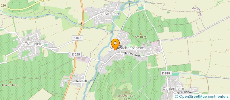 localisation de l'entreprise SCI LES QUATRE SAISONS à TRAENHEIM