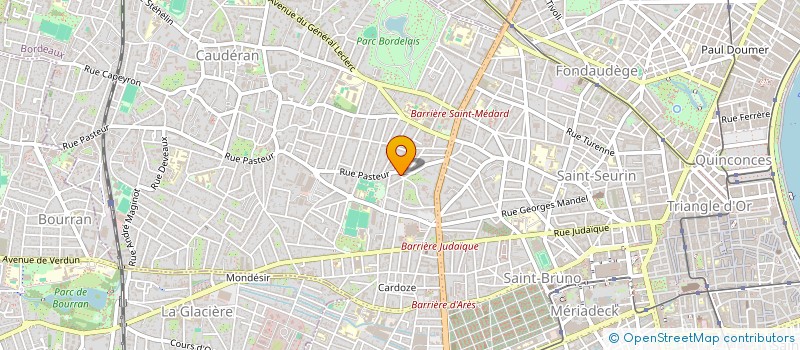 localisation de l'entreprise SCI LES QUATRE SAISONS  BORDEAUX