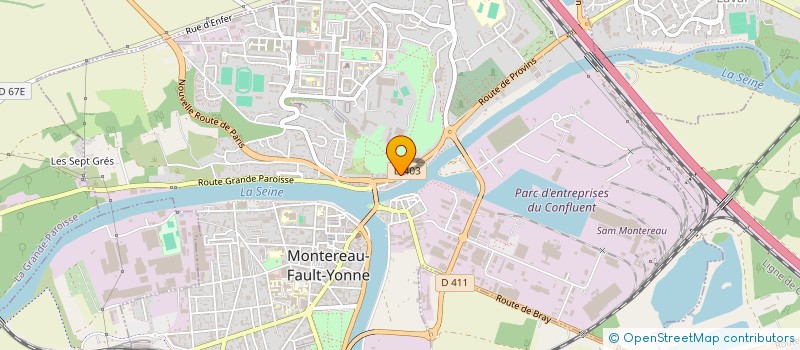 localisation de l'entreprise SCI LES QUATRE T à MONTEREAU-FAULT-YONNE