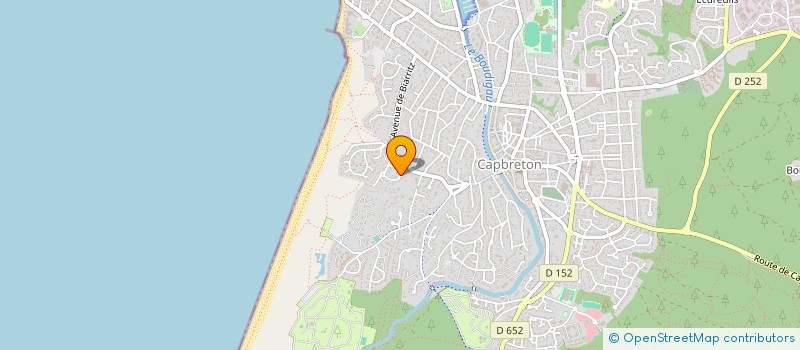 localisation de l'entreprise SCI LES QUATRE T à CAPBRETON