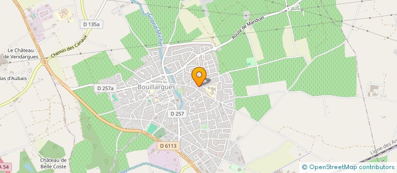 localisation de l'entreprise SCI LES QUATRE VENTS  BOUILLARGUES